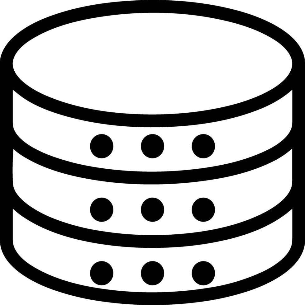 Storage data icon symbol image for database illustration vector