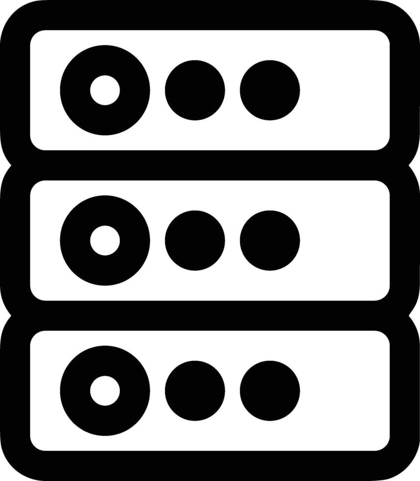 Storage data icon symbol image for database illustration vector