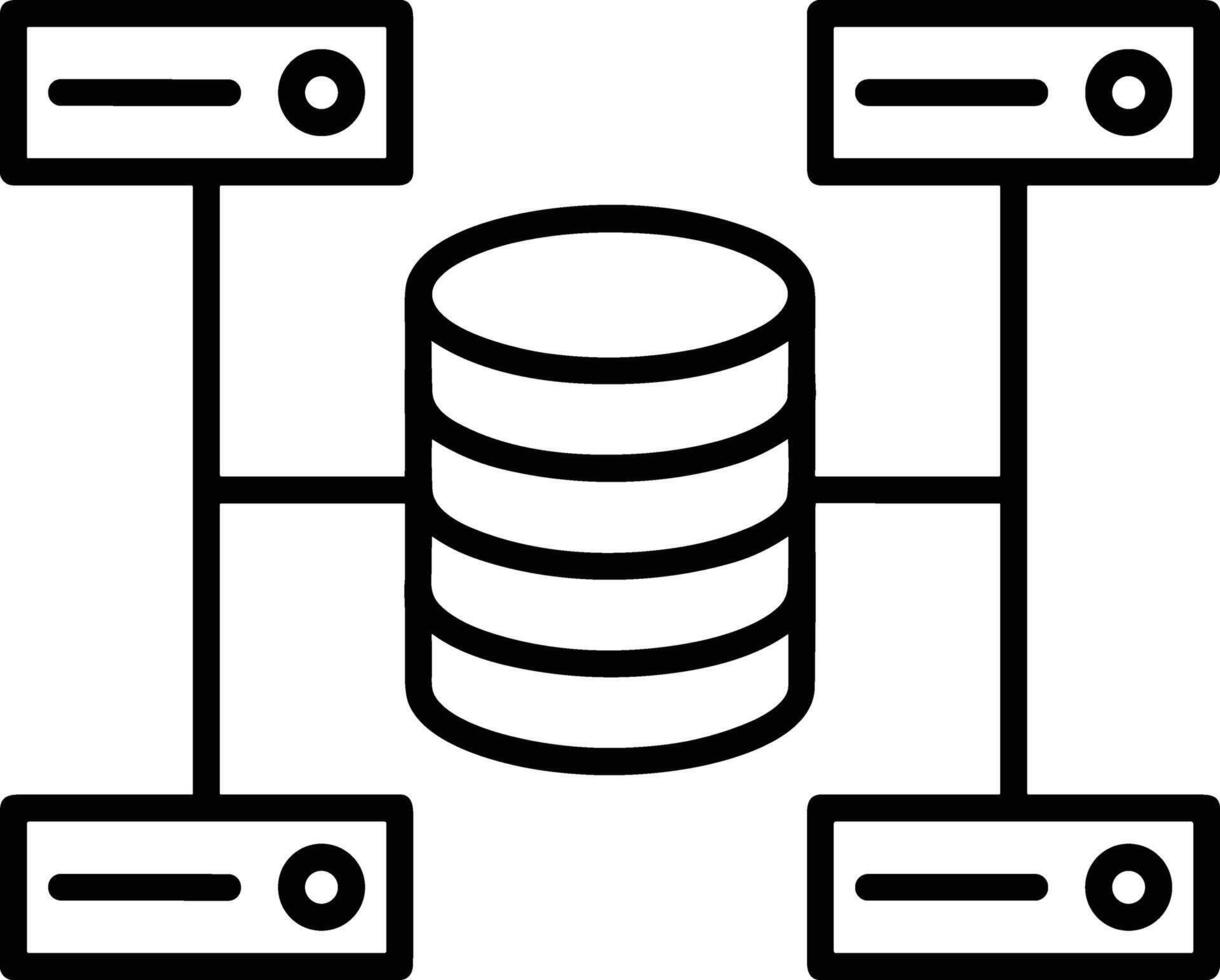 Storage data icon symbol image for database illustration vector