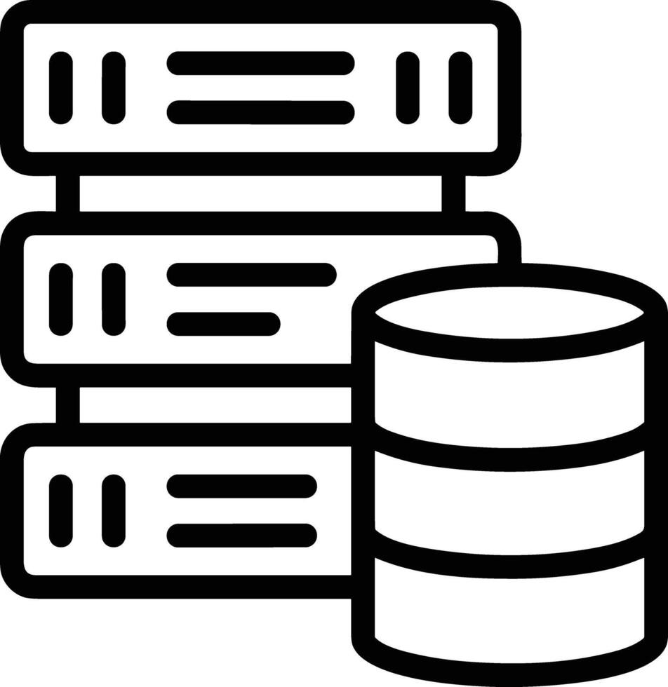 Storage data icon symbol image for database illustration vector