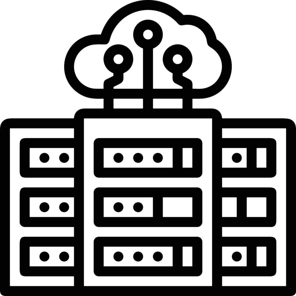 Storage data icon symbol image for database illustration vector