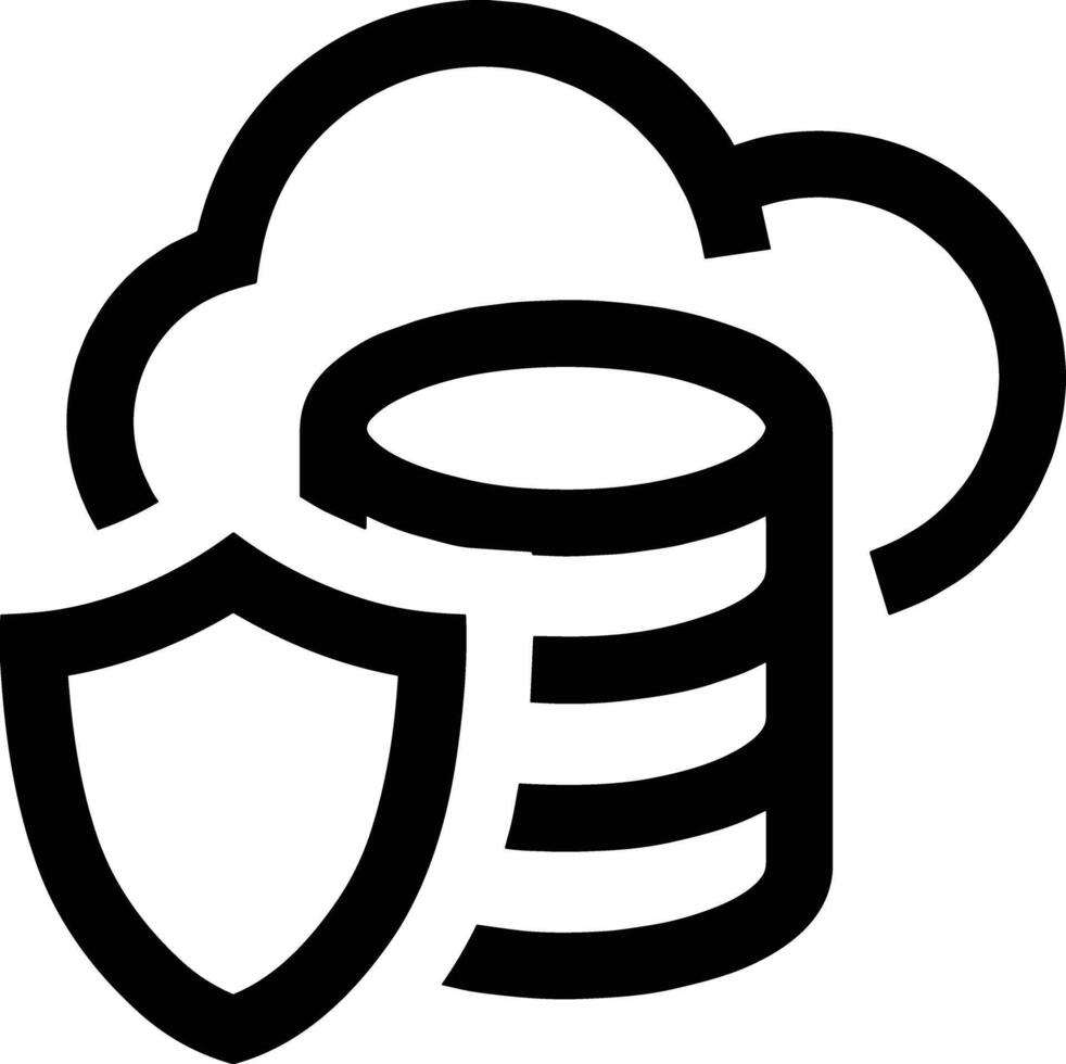 Storage data icon symbol image for database illustration vector