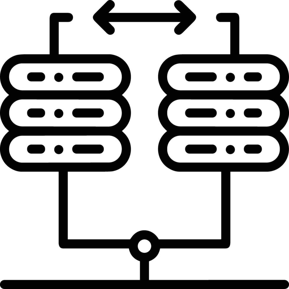 Storage data icon symbol image for database illustration vector