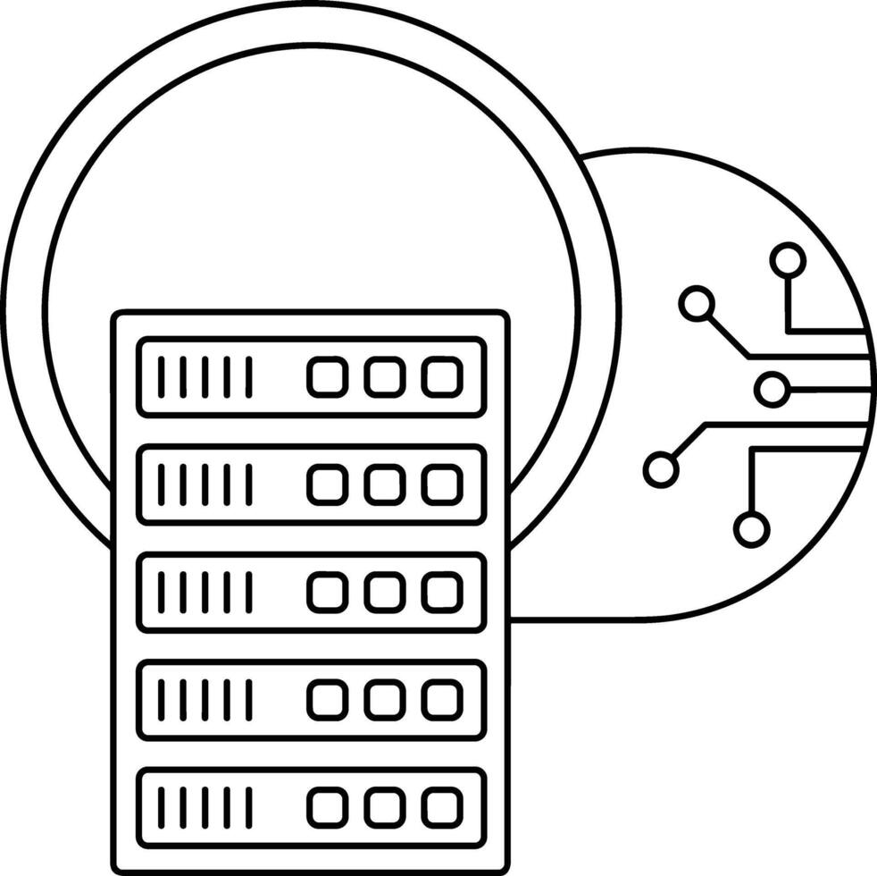 Storage data icon symbol image for database illustration vector