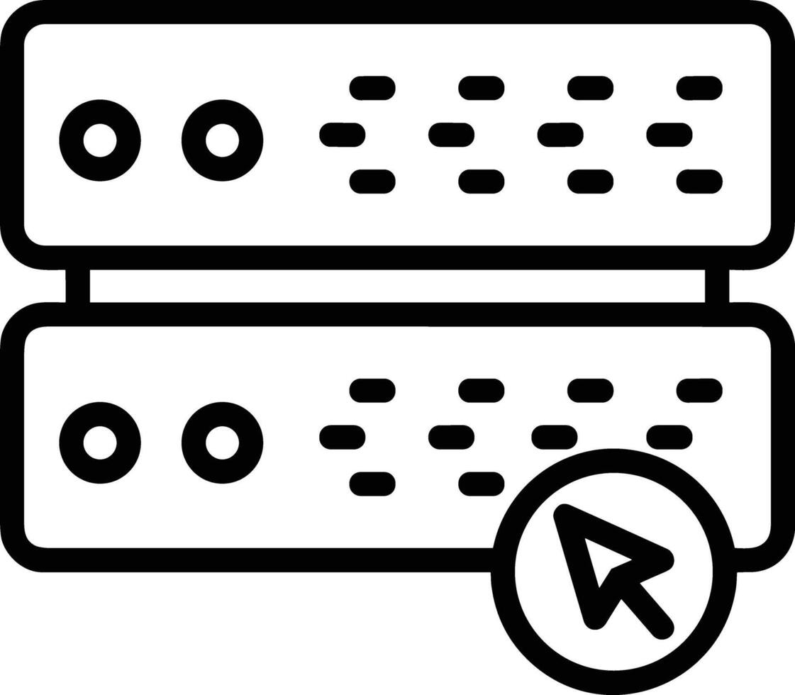 Storage data icon symbol image for database illustration vector