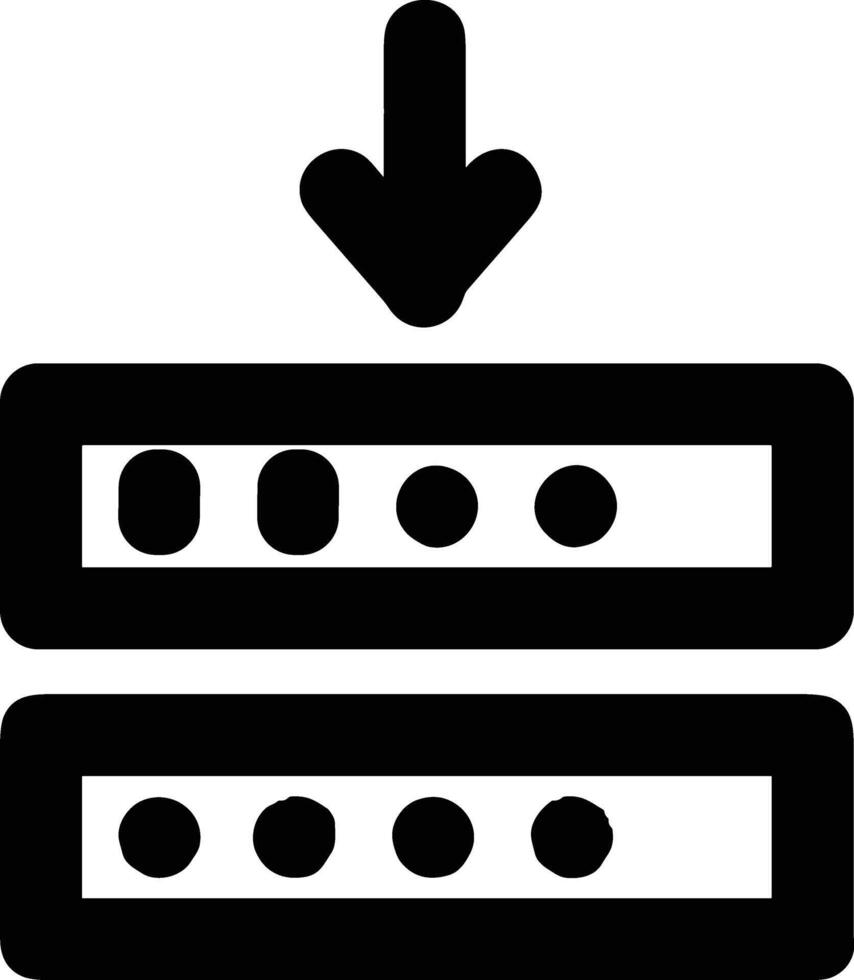 Storage data icon symbol image for database illustration vector
