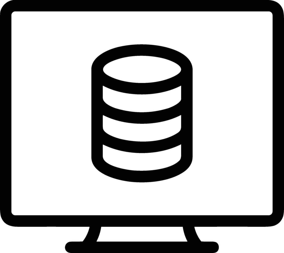 Storage data icon symbol image for database illustration vector