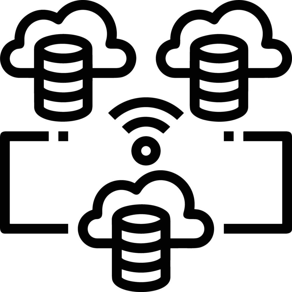 Storage data icon symbol image for database illustration vector