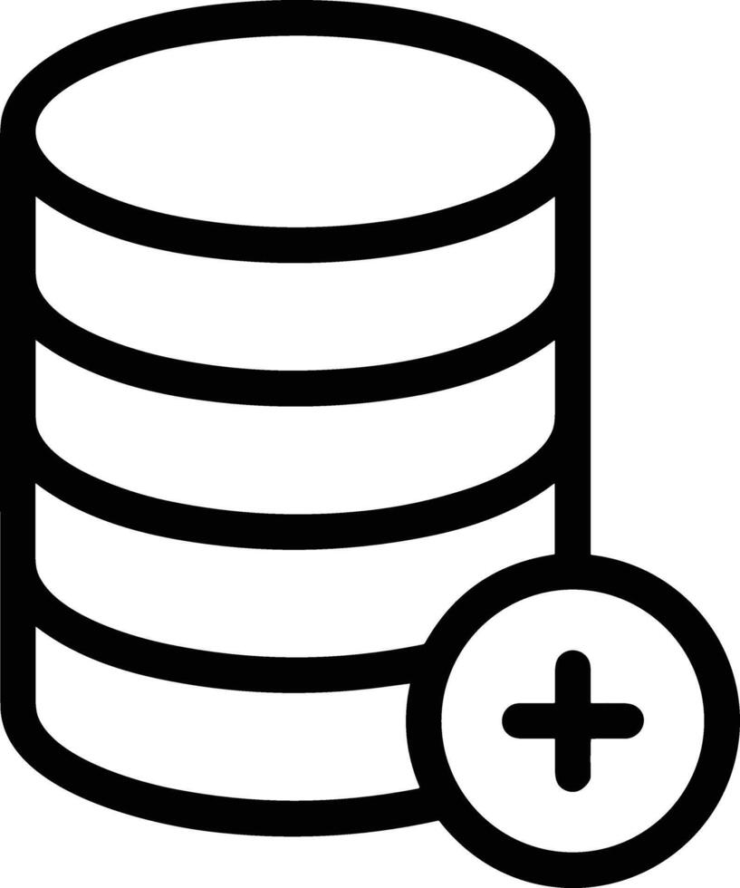 Storage data icon symbol image for database illustration vector