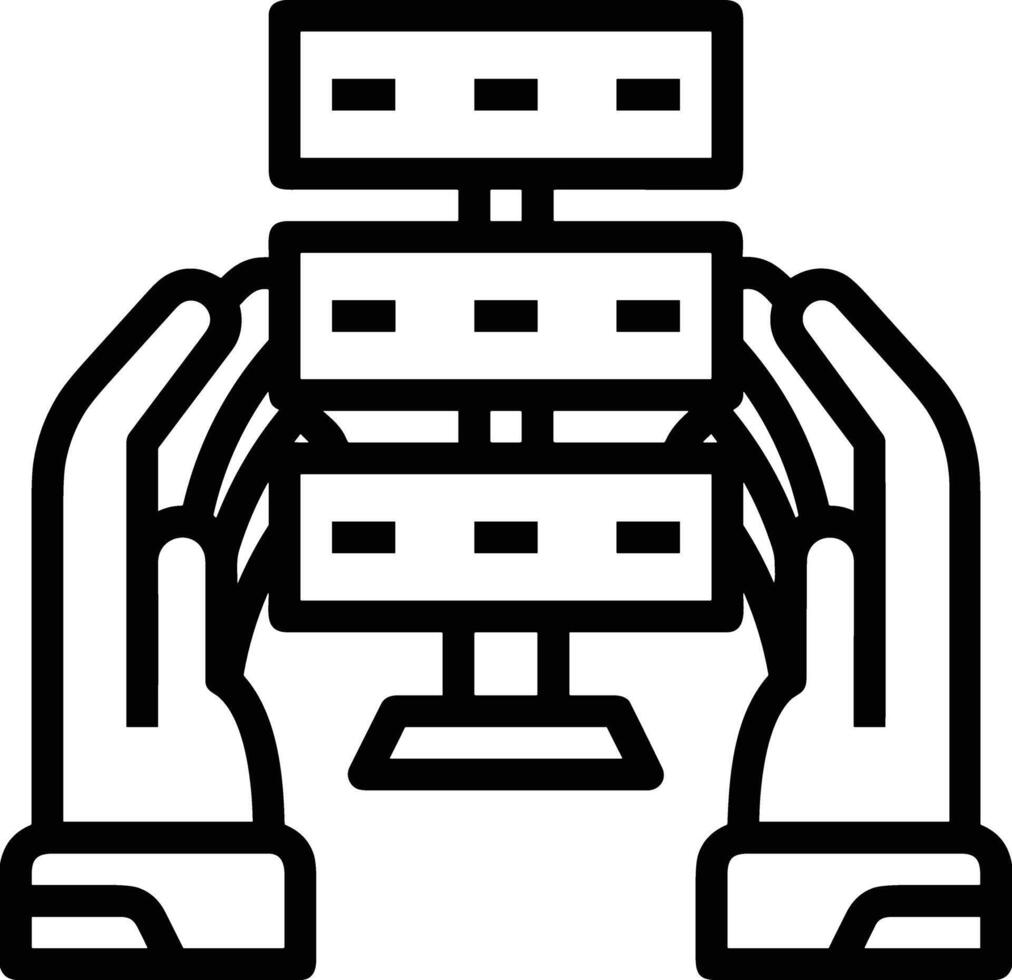 Storage data icon symbol image for database illustration vector