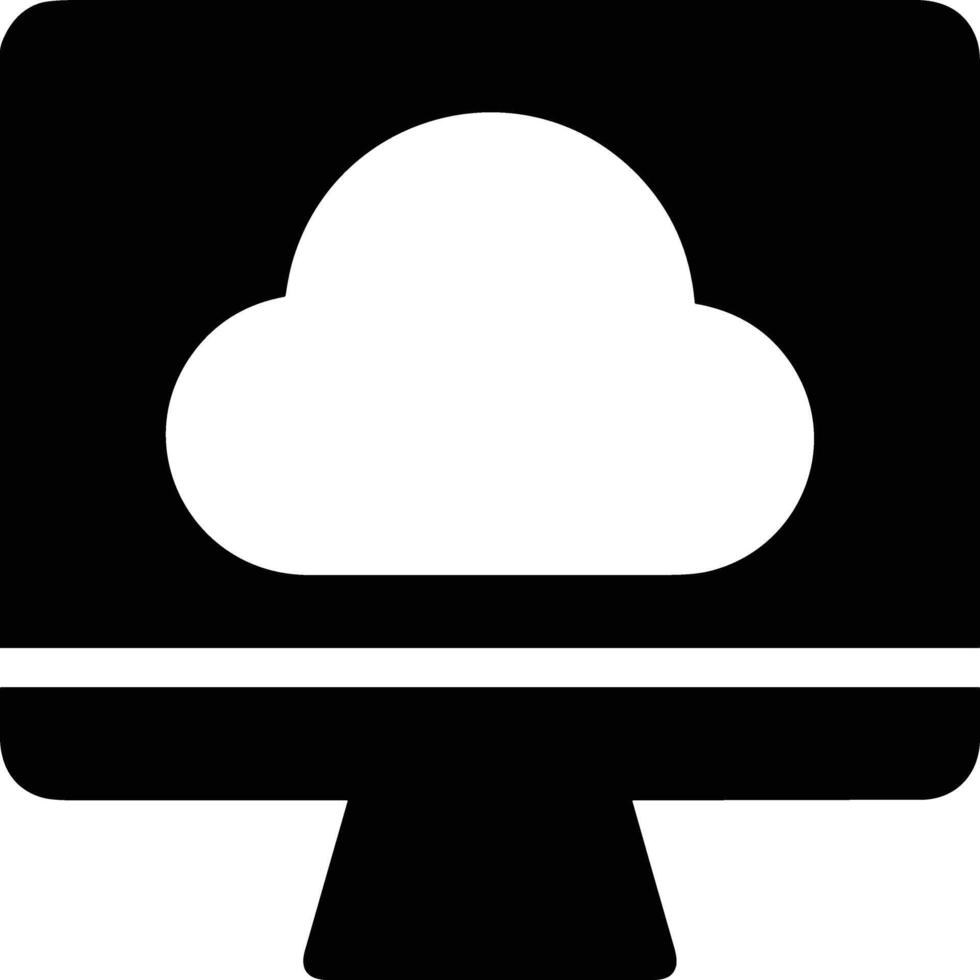 Cloud icon symbol image. Illustration of the hosting storage vector