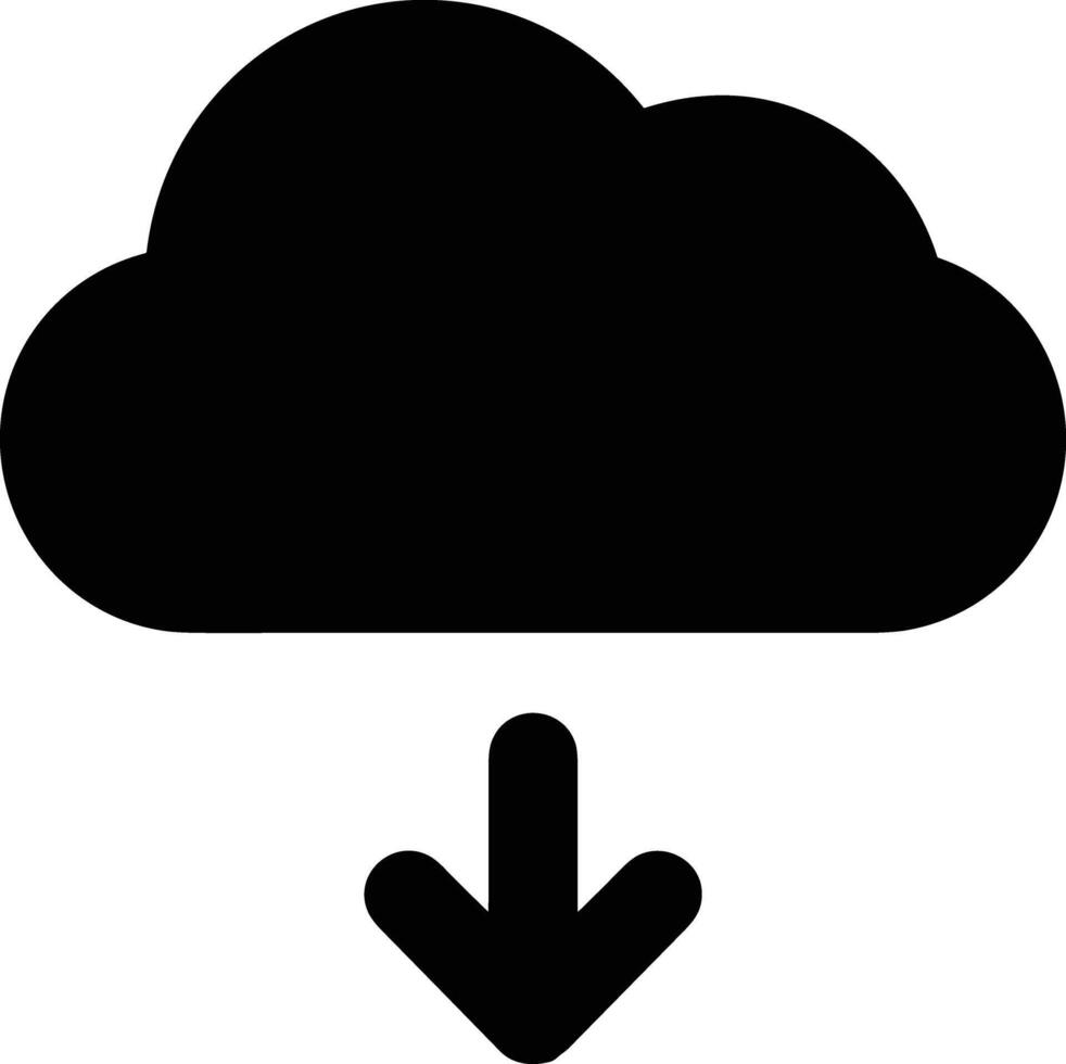 Cloud icon symbol image. Illustration of the hosting storage vector