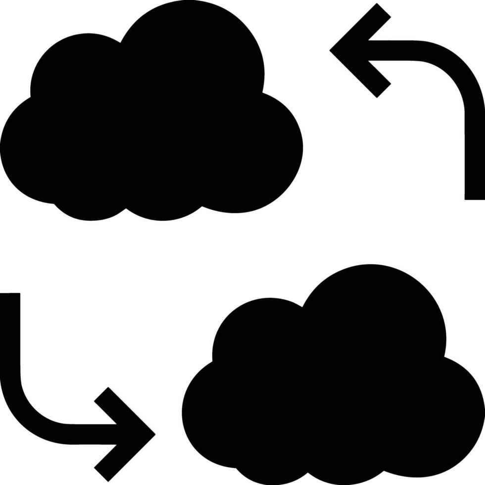 Cloud icon symbol image. Illustration of the hosting storage vector