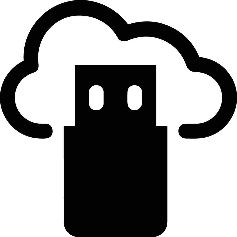 Cloud icon symbol image. Illustration of the hosting storage vector