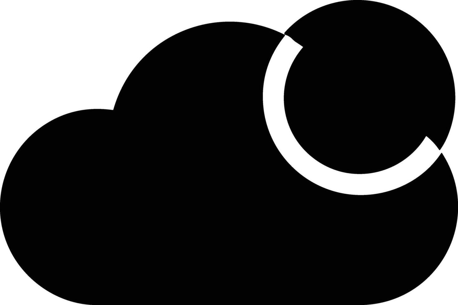 Cloud icon symbol image. Illustration of the hosting storage vector