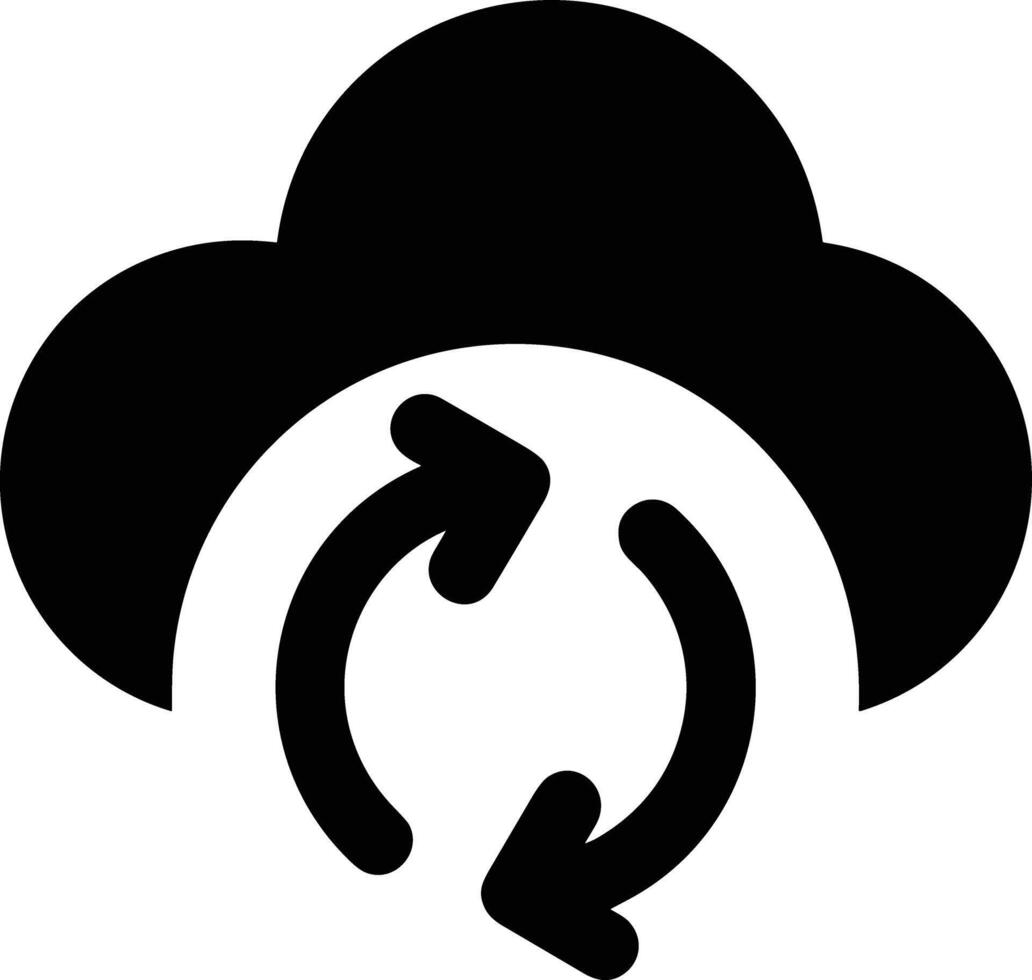 Cloud icon symbol image. Illustration of the hosting storage vector