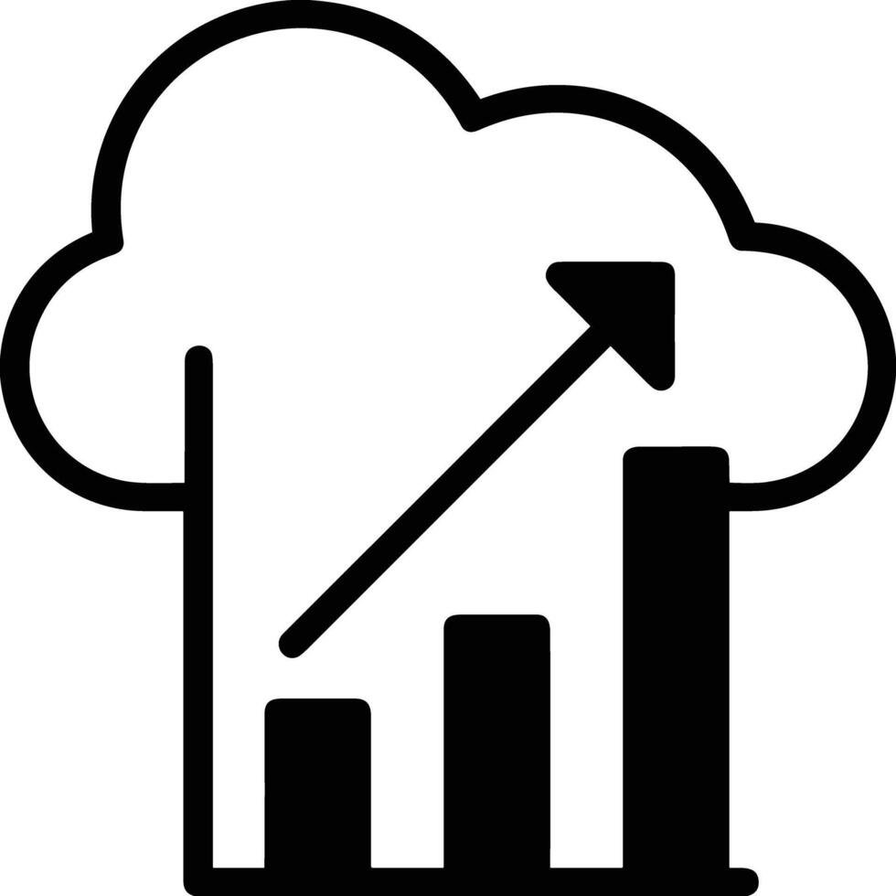 Cloud icon symbol image. Illustration of the hosting storage vector