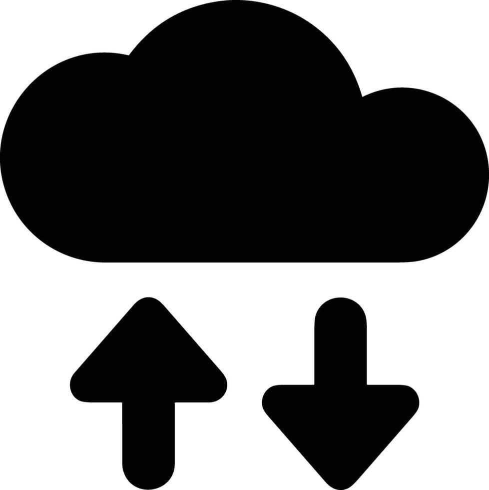 Cloud icon symbol image. Illustration of the hosting storage vector