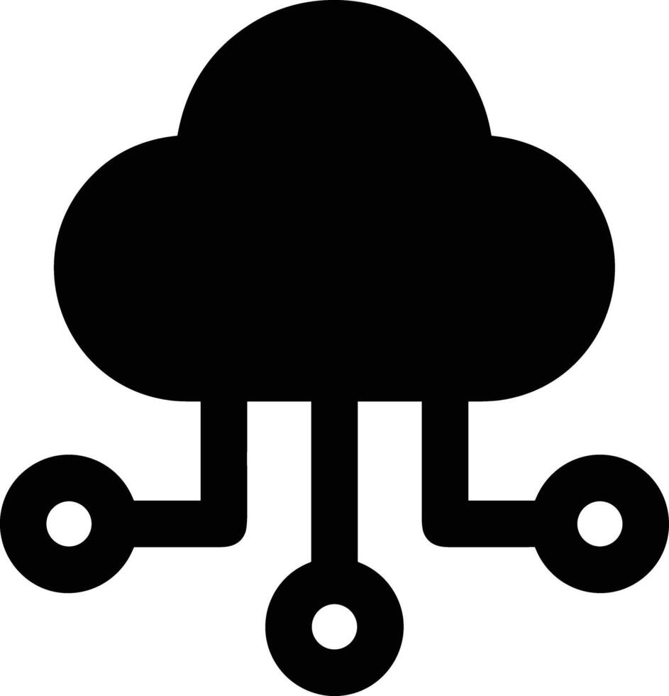 Cloud icon symbol image. Illustration of the hosting storage vector