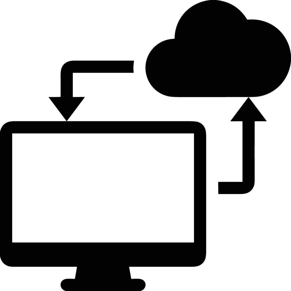 Cloud icon symbol image. Illustration of the hosting storage vector