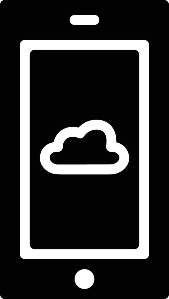 Cloud icon symbol image. Illustration of the hosting storage vector