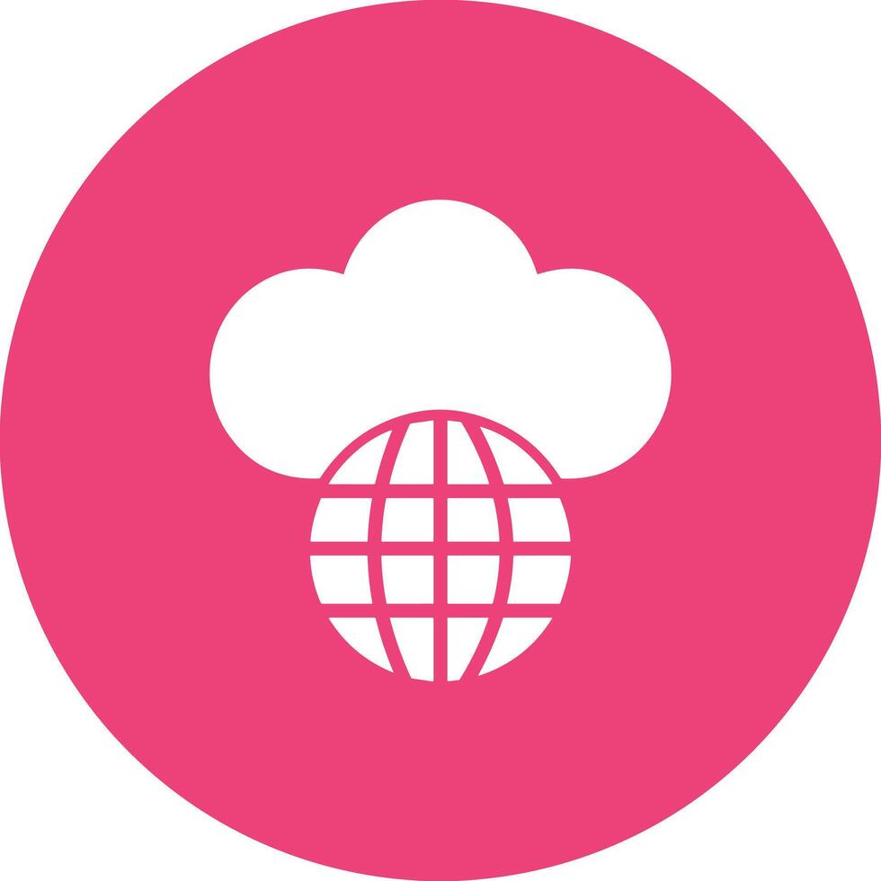 Cloud icon symbol image. Illustration of the hosting storage vector