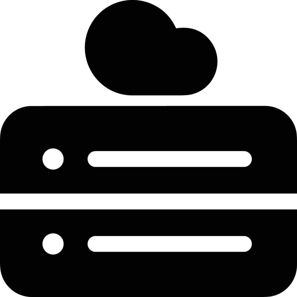 Cloud icon symbol image. Illustration of the hosting storage vector