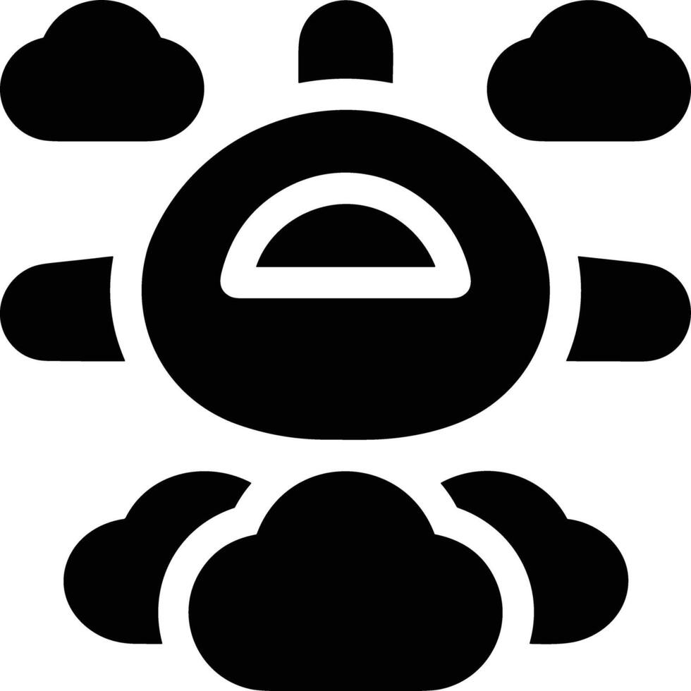 Cloud icon symbol image. Illustration of the hosting storage vector