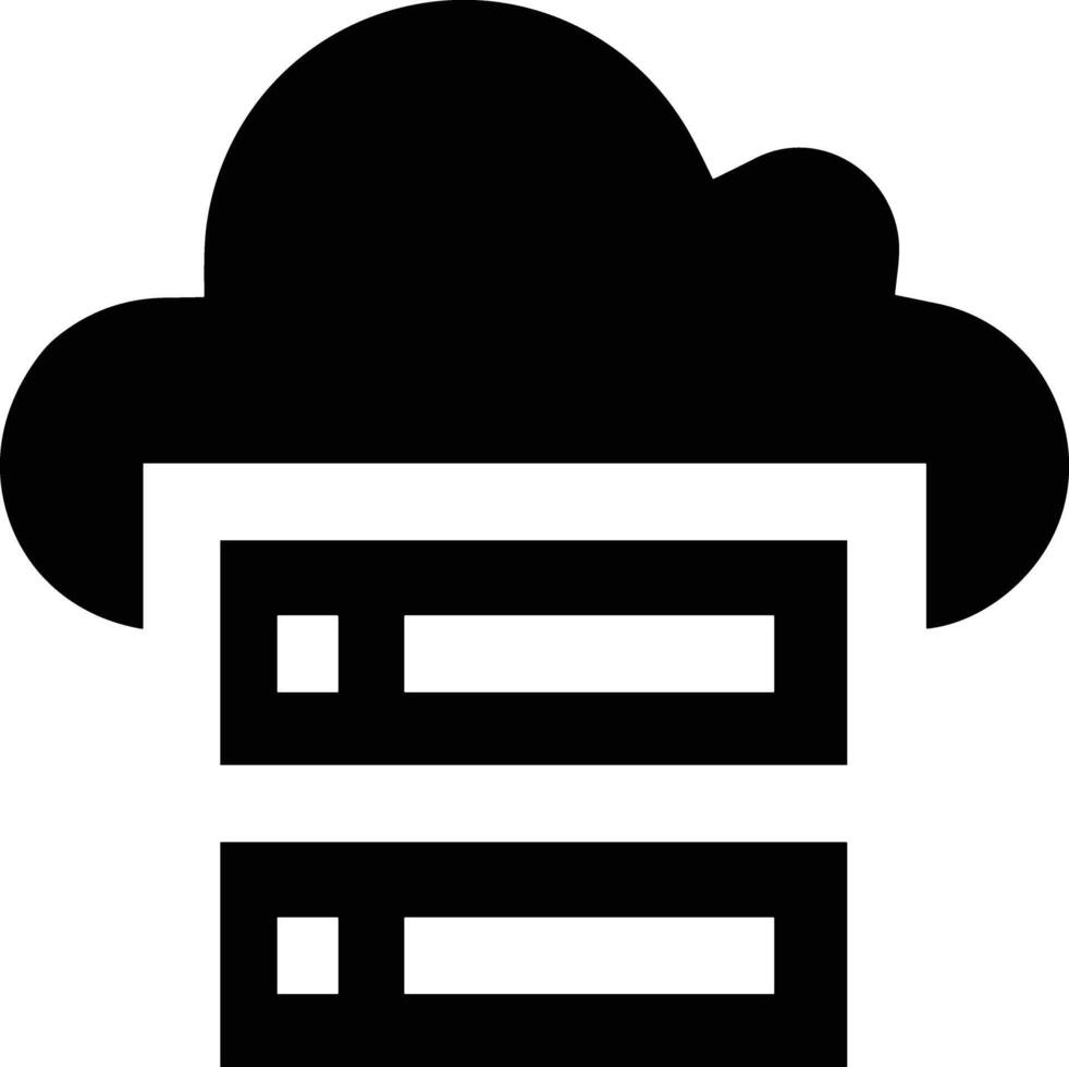 Cloud icon symbol image. Illustration of the hosting storage vector