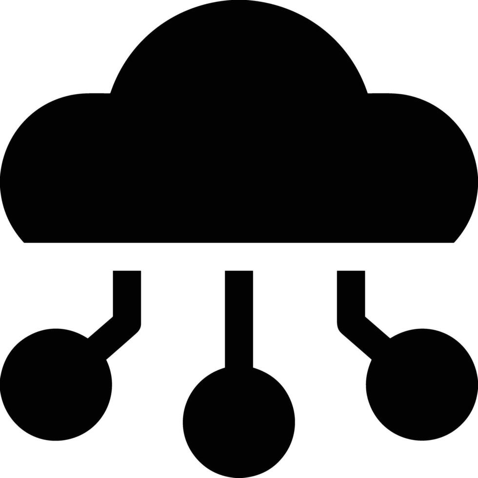 Cloud icon symbol image. Illustration of the hosting storage vector