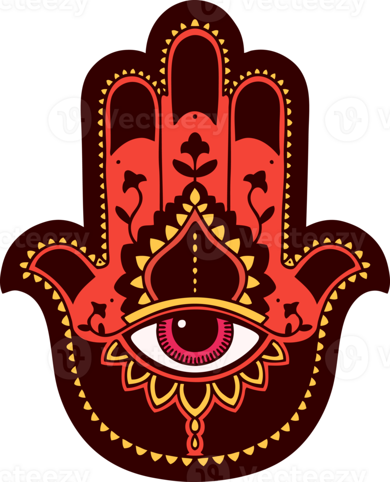 tattoo in traditional style of a hamza png