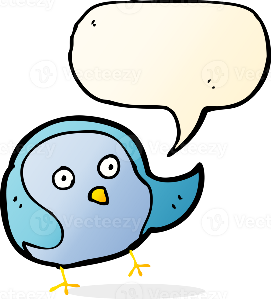 cartoon bird with speech bubble png