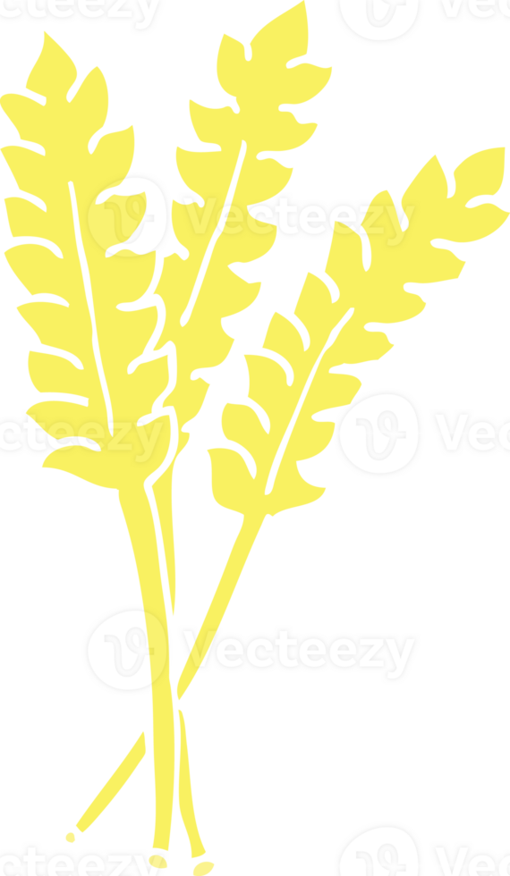flat color style cartoon wheat png