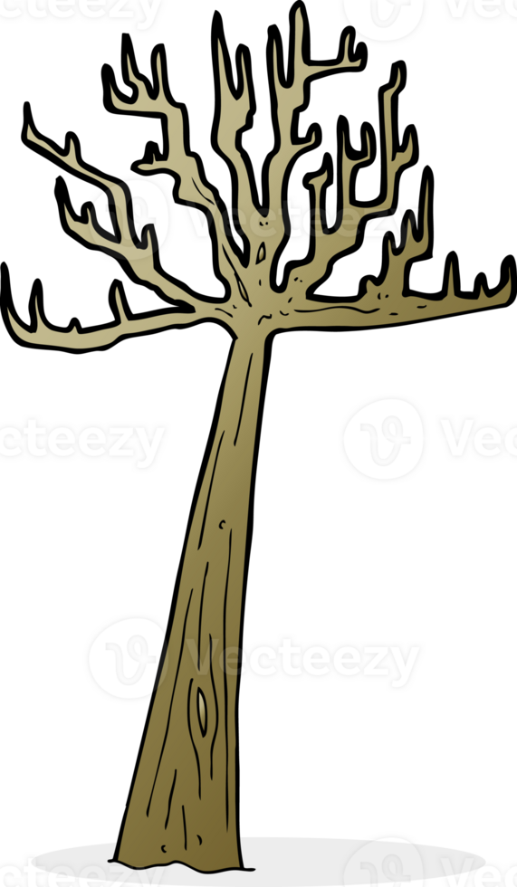 cartoon winter tree png