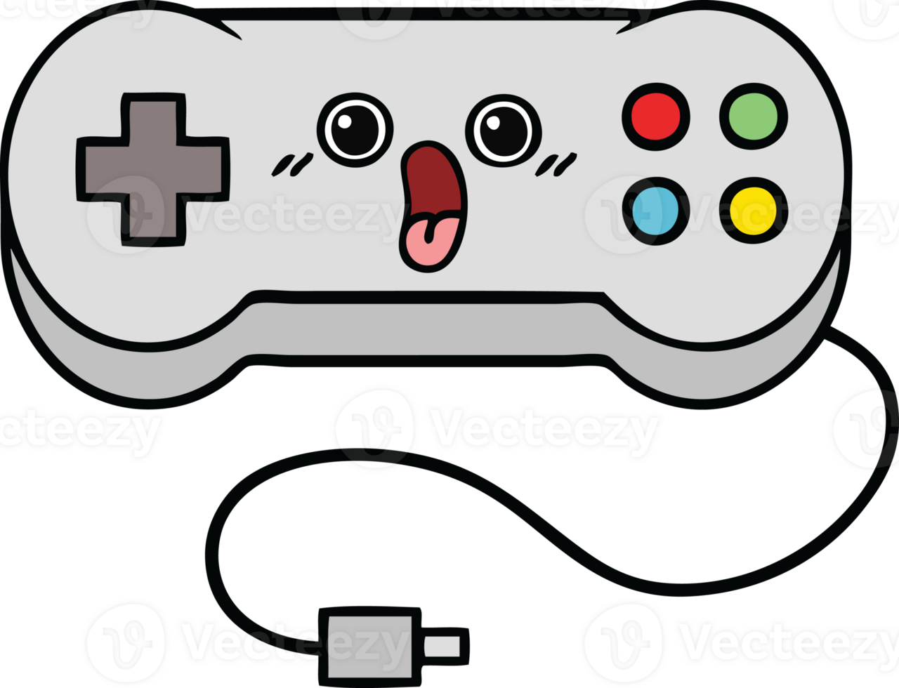 cute cartoon of a game controller png