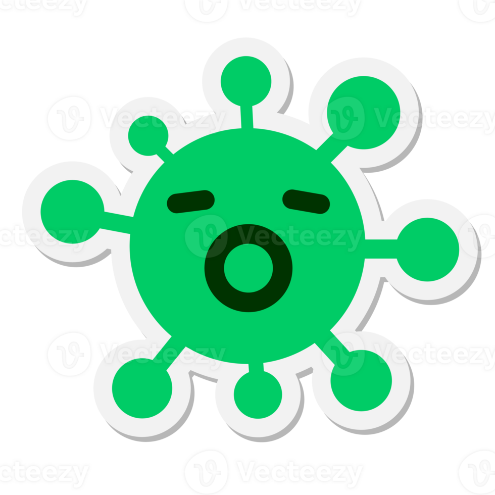 yawning virus sticker png