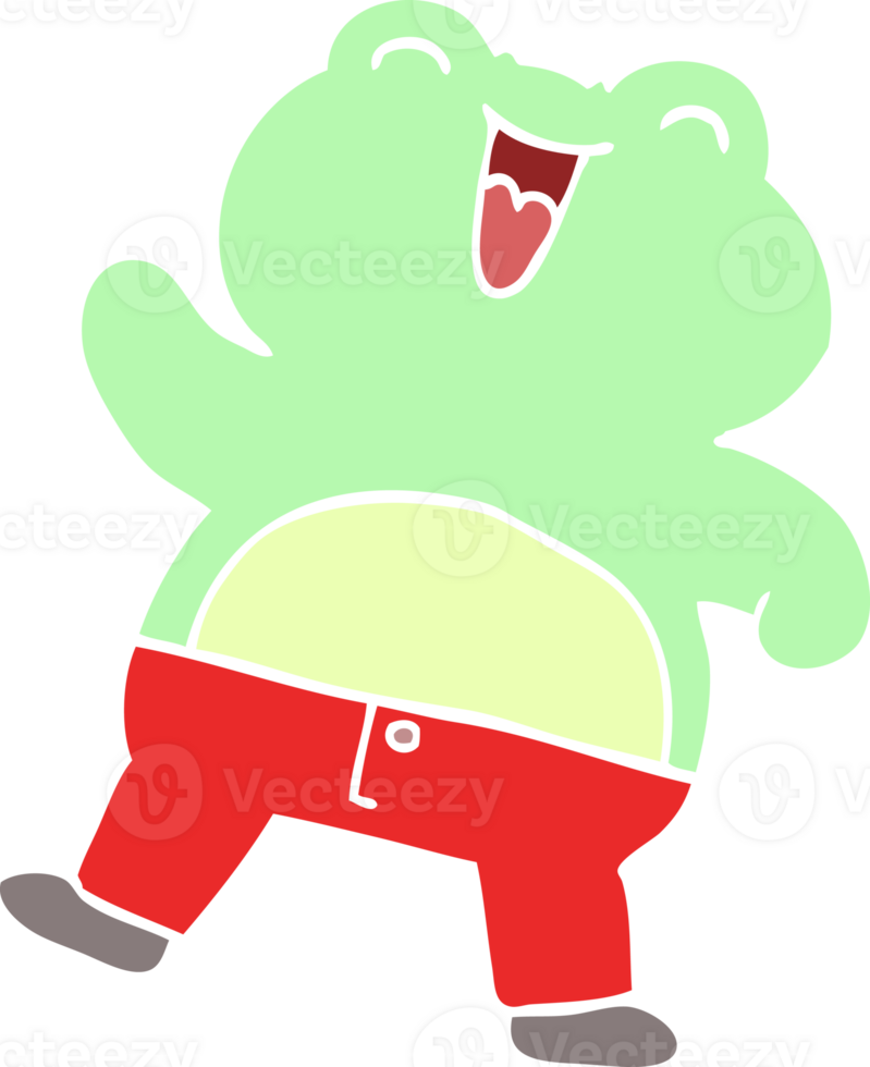 cartoon doodle frog png