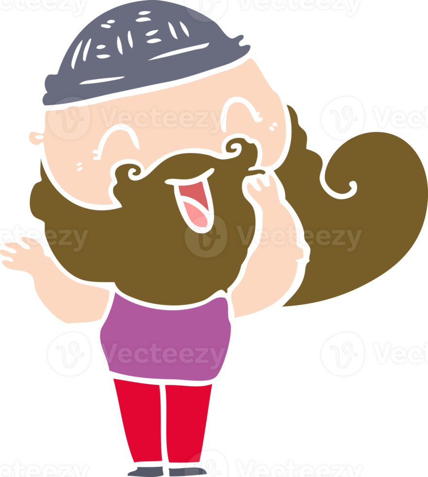happy bearded man png