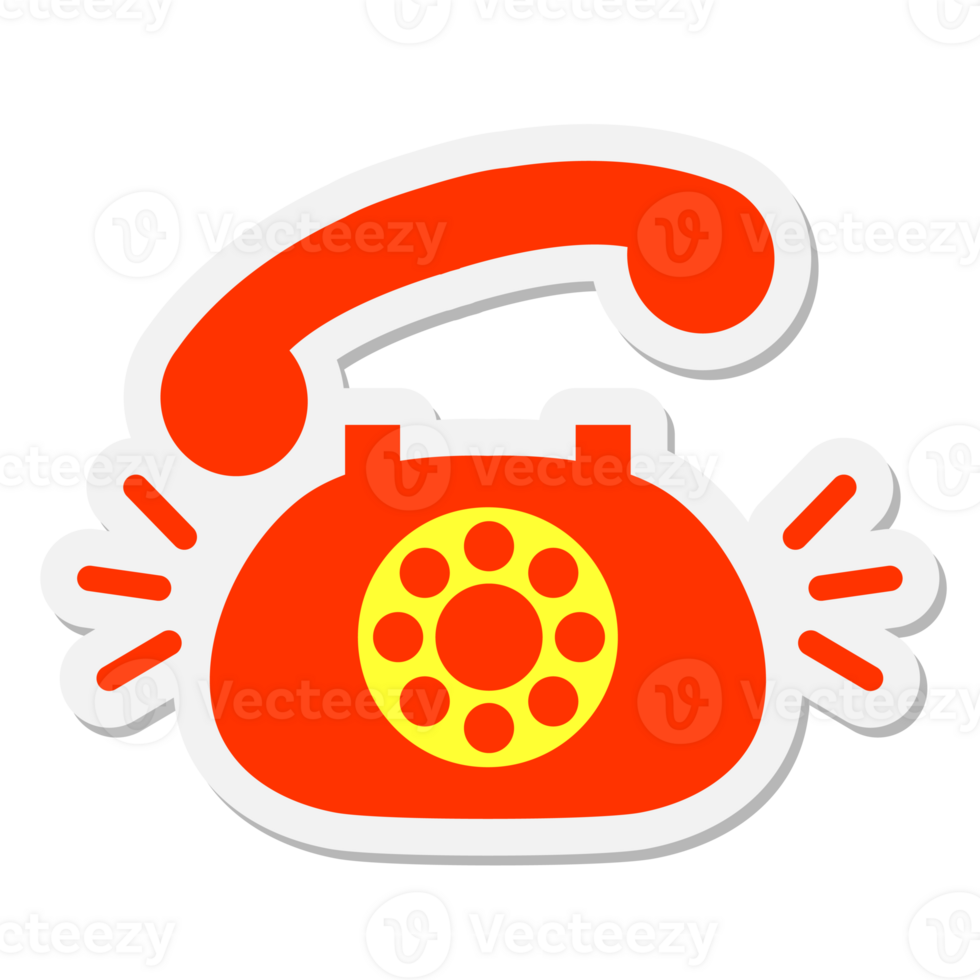 ringing telephone sticker png