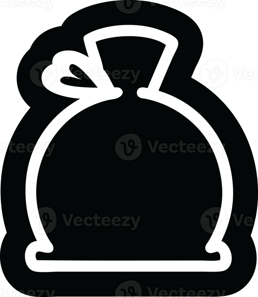 bulging sack icon symbol png