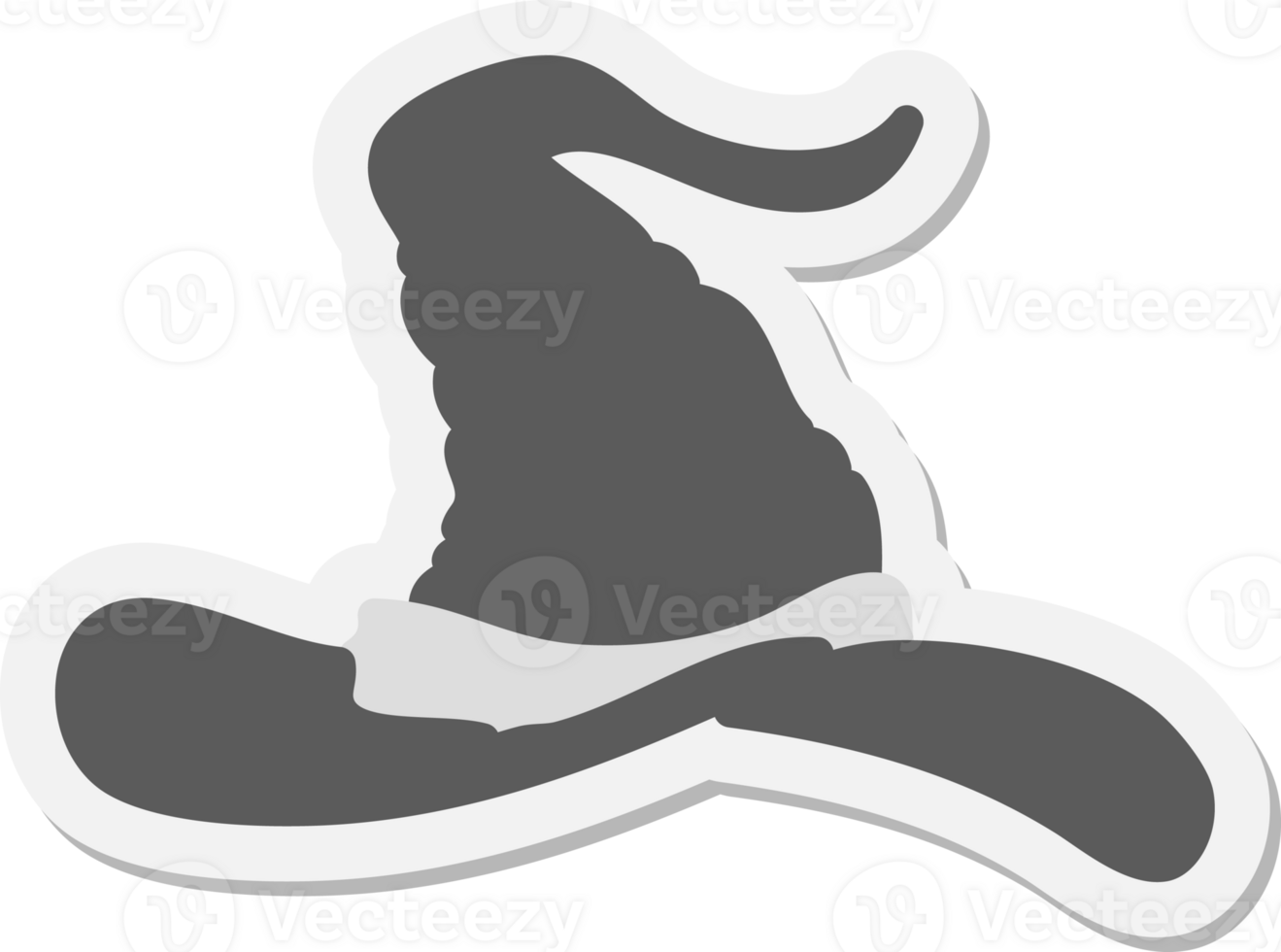 cartoon wizards hat sticker png