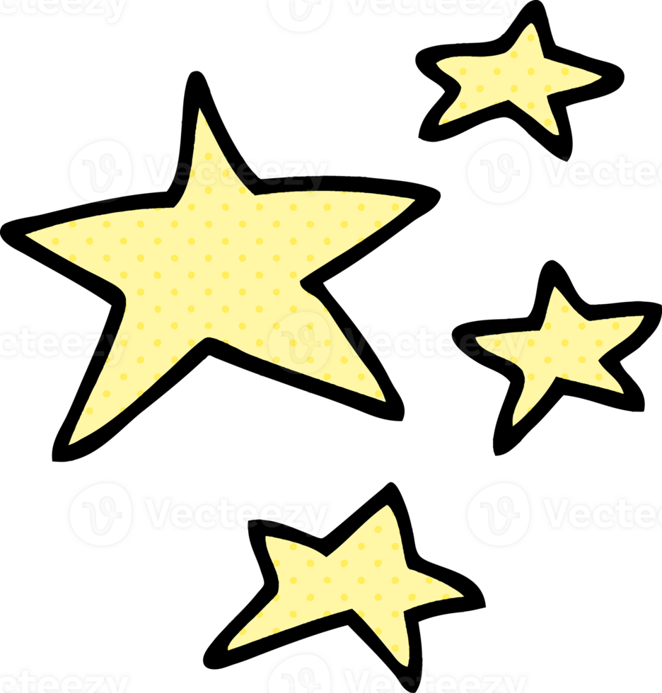 cartoon doodle stars png