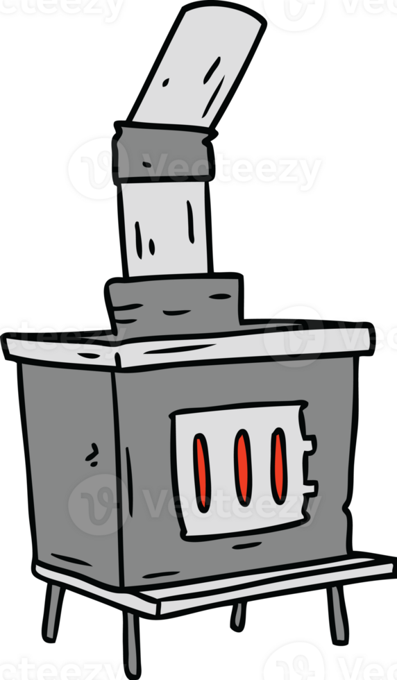 hand drawn cartoon doodle of a house furnace png