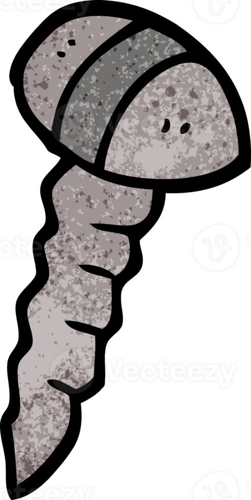 cartoon doodle of a screw png