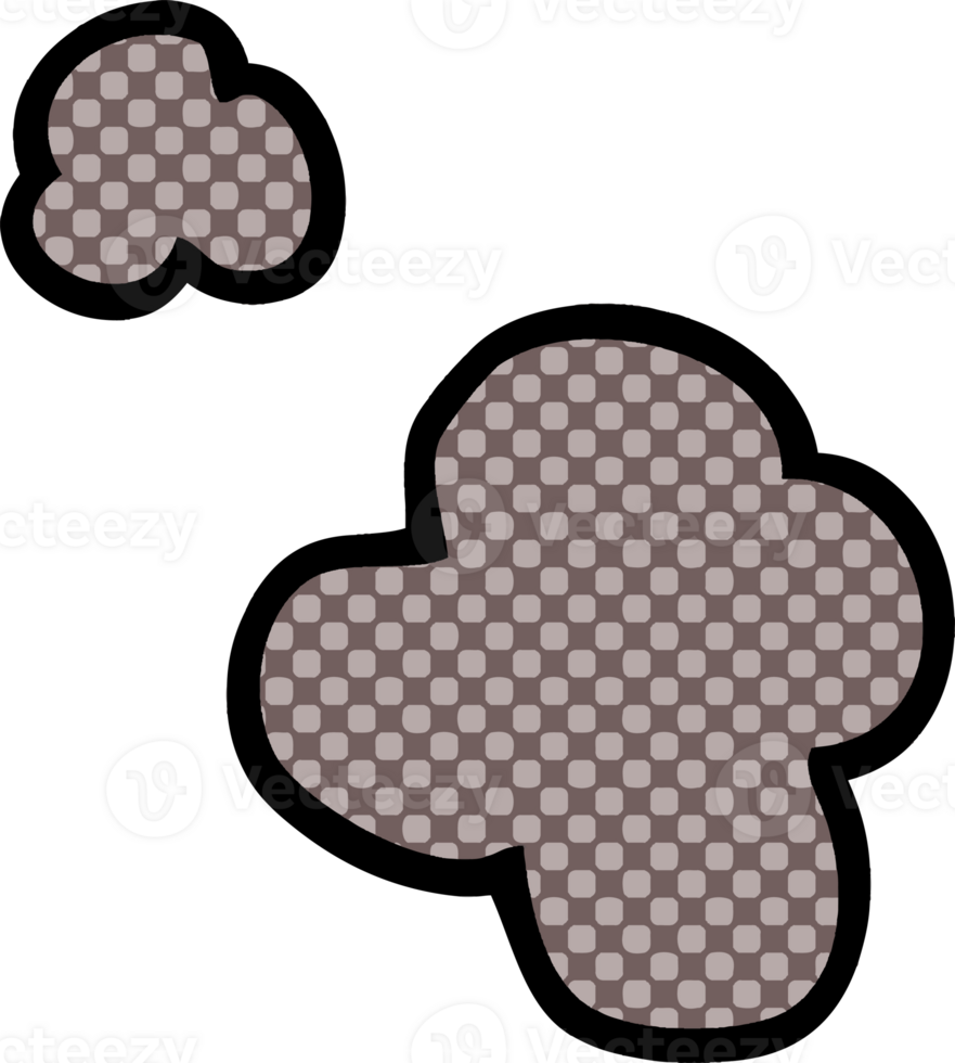 cartoon doodle poof of smoke png