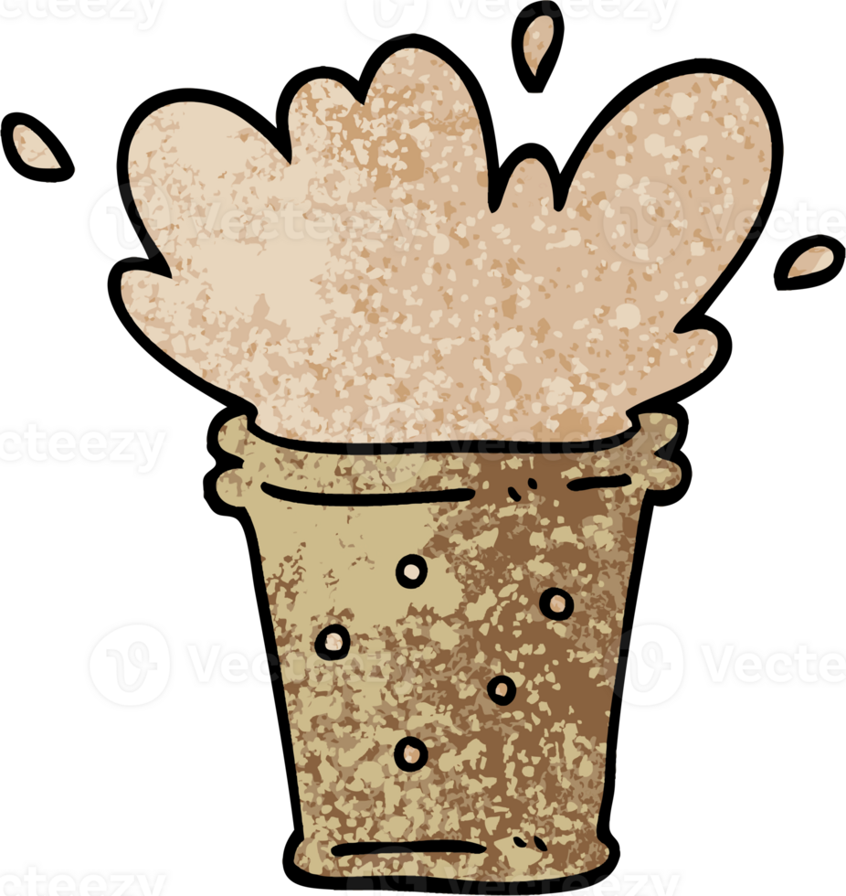 grunge textured illustration cartoon fizzy drink png