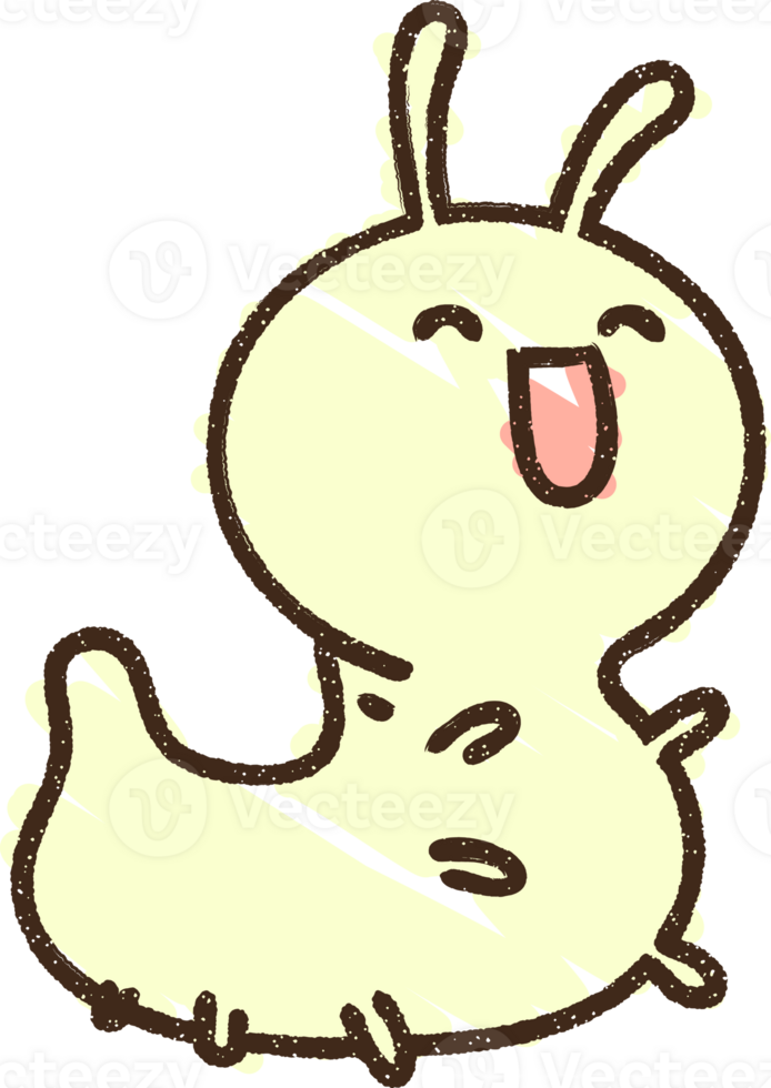 Happy Caterpillar Chalk Drawing png