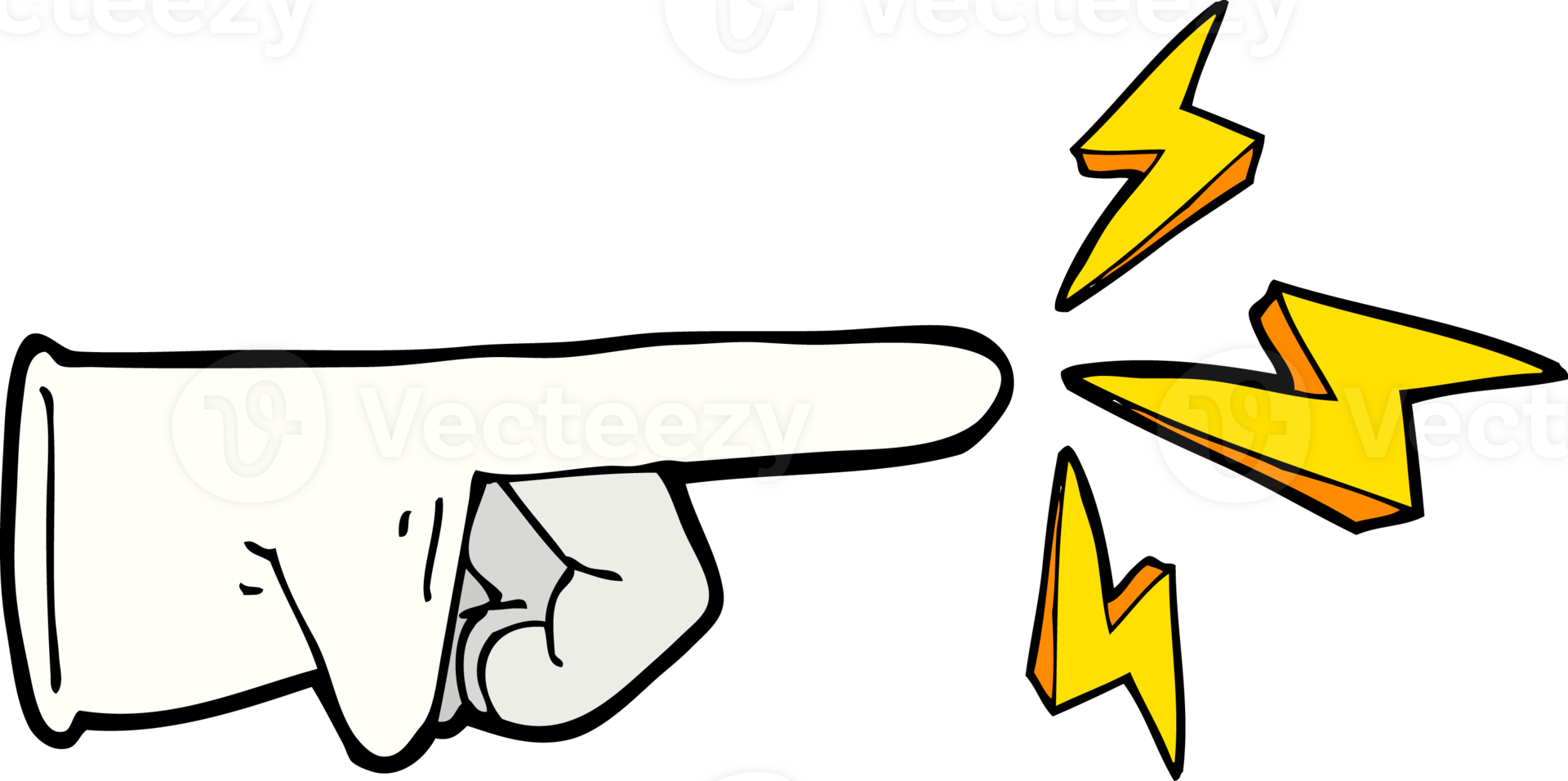 cartoon rubber glove poke png