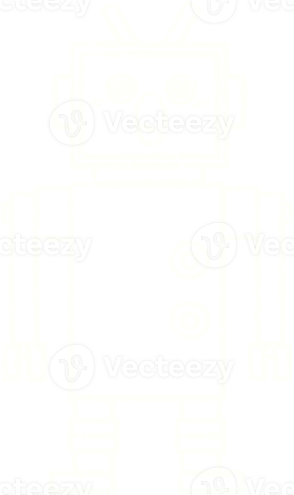 Robot Chalk Drawing png