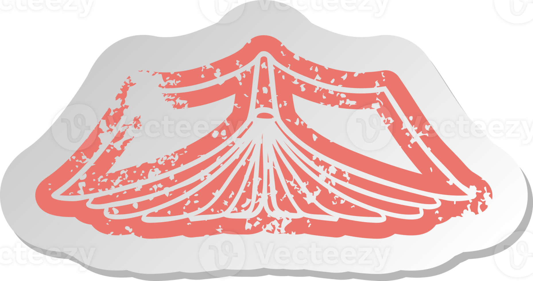 distressed old cartoon sticker of an open book png